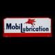 Porcelain Mobil Lubrication Enamel Sign 42x15 Inches Double Sided