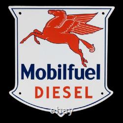 Porcelain Mobilfuel Enamel Sign 36x36 Inches Double Sided