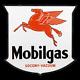 Porcelain Mobilgas Enamel Sign 36 Inches Double Sided