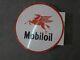 Porcelain Mobiloil Enamel Sign 18x18 Inches Double Sided With Flange
