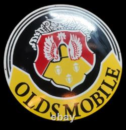 Porcelain Oldsmobile Enamel Sign 30x30 Inches Double Sided