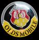Porcelain Oldsmobile Enamel Sign 30x30 Inches Double Sided