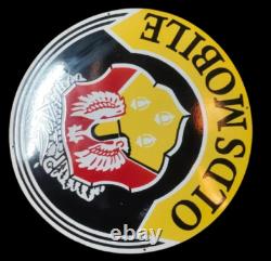 Porcelain Oldsmobile Enamel Sign 30x30 Inches Double Sided
