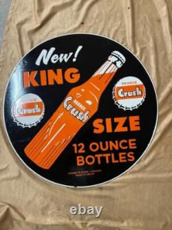 Porcelain Orange Crush Enamel Sign Size 30''X30''Inches Double Sided