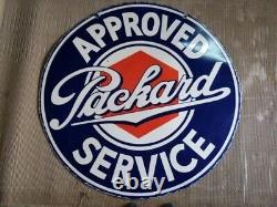 Porcelain Packard Enamel Sign 36x36 Inches Double Sided