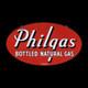 Porcelain Philgas Enamel Sign 36x18 Inches Double Sided