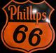 Porcelain Phillips 66 Enamel Sign 30x30 Inches Double Sided