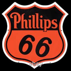 Porcelain Phillips Enamel Sign 30x30 Inches Double Sided