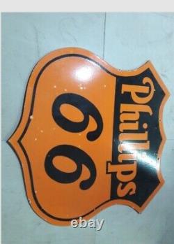 Porcelain Phillips Enamel Sign 36x36 Inches Double Sided
