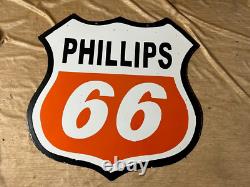 Porcelain Phillips Enamel Sign Size 30x30 Inches Double Sided