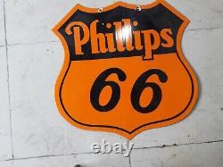 Porcelain Phillips Enamel Sign Size 36 X 36 Inches Double Sided