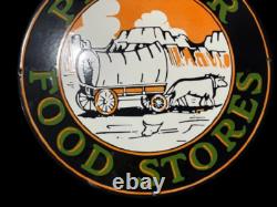 Porcelain Pioneer Enamel Sign 30x30 Inches Double Sided