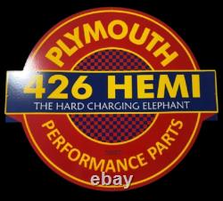 Porcelain Plymouth Enamel Sign 36x30 Inches Double Sided