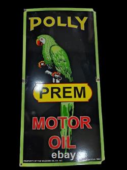 Porcelain Polly Prem Enamel Sign 42 Inches Die Cut Double Sided