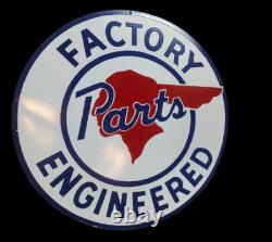 Porcelain Pontiac Enamel Sign 30x30 Inches Double Sided