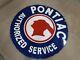 Porcelain Pontiac Enamel Sign 30x30 Inches Double Sided