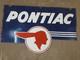 Porcelain Pontiac Enamel Sign 32x20 Inches Double Sided