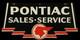 Porcelain Pontiac Enamel Sign Size 42x24 Inches Double Sided