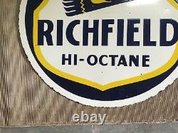 Porcelain Richfield Enamel Sign 36x36 Inches Double Sided