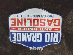 Porcelain Rio Grande Enamel Sign 24x20 Inches Double Sided