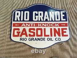 Porcelain Rio Grande Enamel Sign 24x24 Inches Double Sided