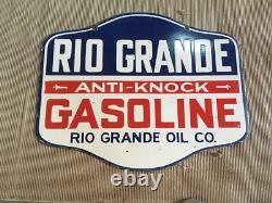Porcelain Rio Grande Enamel Sign 24x24 Inches Double Sided