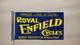 Porcelain Royal Enfield Enamel Sign Size 18 X 10 Inches Flange Double Sided