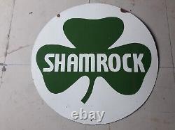 Porcelain Shamrock Enamel Sign 36x36 Inches Double Sided