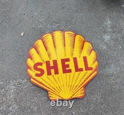 Porcelain Shell Enamel Sign 24x24 Inches Double Sided