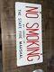 Porcelain Sign Original Double Sided No Smoking By Order Of State Fire Marshal