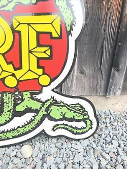 Porcelain Sign RAT FINK Ed Big Daddy Roth 40 Double Sided Sign