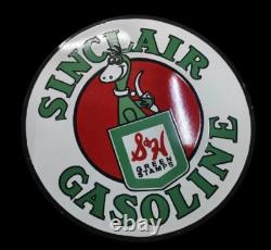 Porcelain Sinclair Enamel Sign 30x30 Inches Double Sided