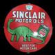 Porcelain Sinclair Enamel Sign 30x30 Inches Double Sided