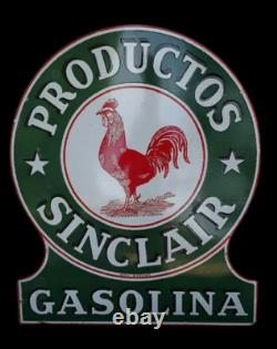 Porcelain Sinclair Enamel Sign 36x30 Inches Double Sided