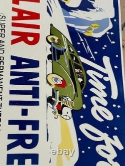 Porcelain Sinclair Enamel Sign 42x20 Inches Double Sided