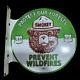 Porcelain Smokey Enamel Sign 18x18 Inches Double Sided With Flange