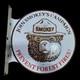 Porcelain Smokey Enamel Sign 18x18 Inches Double Sided With Flange