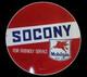 Porcelain Socony Enamel Sign 30x30 Inches Double Sided