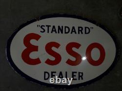 Porcelain Standard Esso Dealer Enamel Sign SIZE 36 X 24 INCHES DOUBLE SIDED