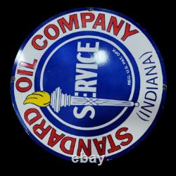 Porcelain Standard Service Enamel Sign 30x0 Inches Double Sided