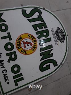 Porcelain Sterling Enamel Sign 22x24 Inches Double Sided