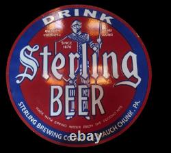 Porcelain Sterling Enamel Sign 30x30 Inches Double Sided