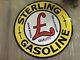 Porcelain Sterling Gasoline Enamel Sign 30x30 Inches Double Sided