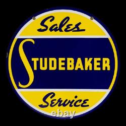 Porcelain Studebaker Enamel Sign 30x30 Inches Double Sided