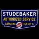 Porcelain Studebaker Enamel Sign 42 Inches Double Sided