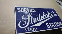 Porcelain Studebaker Enamel Sign Size 18 x 10 Inches Flange double sided