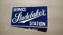 Porcelain Studebaker Enamel Sign Size 18 x 10 Inches Flange double sided Porcelain Studebaker Enamel Sign Size 18 x 10 Inches Flange double sided