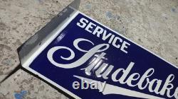 Porcelain Studebaker Enamel Sign Size 18 x 10 Inches flange double sided