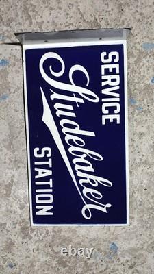 Porcelain Studebaker Enamel Sign Size 18 x 10 Inches flange double sided