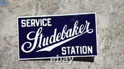 Porcelain Studebaker Enamel Sign Size 18 x 10 Inches flange double sided